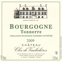 étiquette du bourgogne blanc